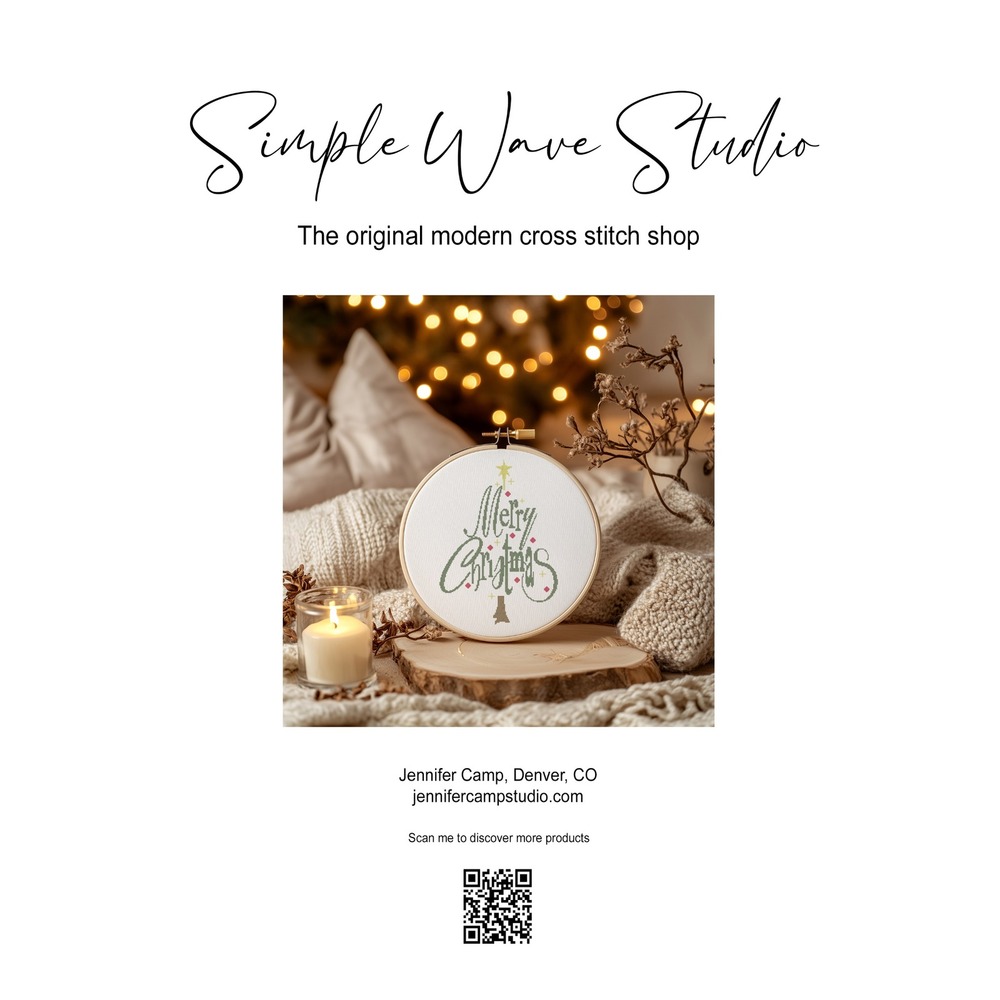 Merry Christmas Tree‎ Holiday Cross Stitch KIT